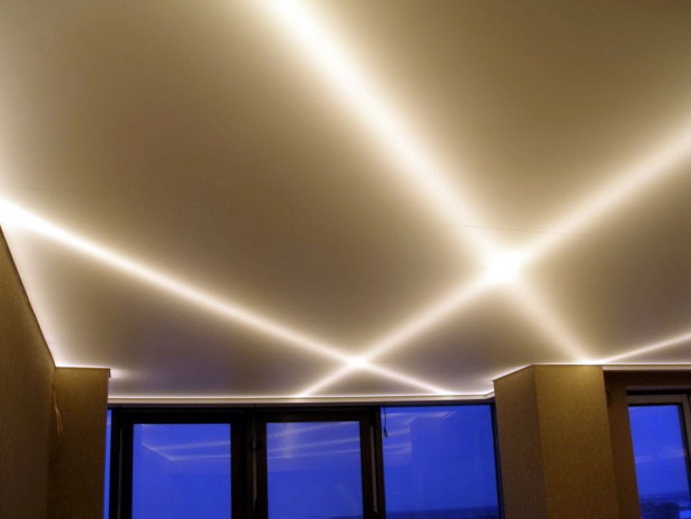 Установка подсветки потолка с потолочного плинтуса | LEDru